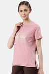 Enamor Relaxed Fitted Top - Mauve Love Be Kind Graphic — thumbnail 2